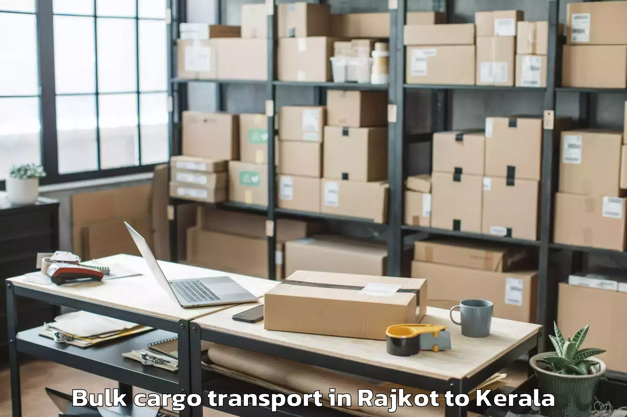 Reliable Rajkot to Thodupuzha Bulk Cargo Transport